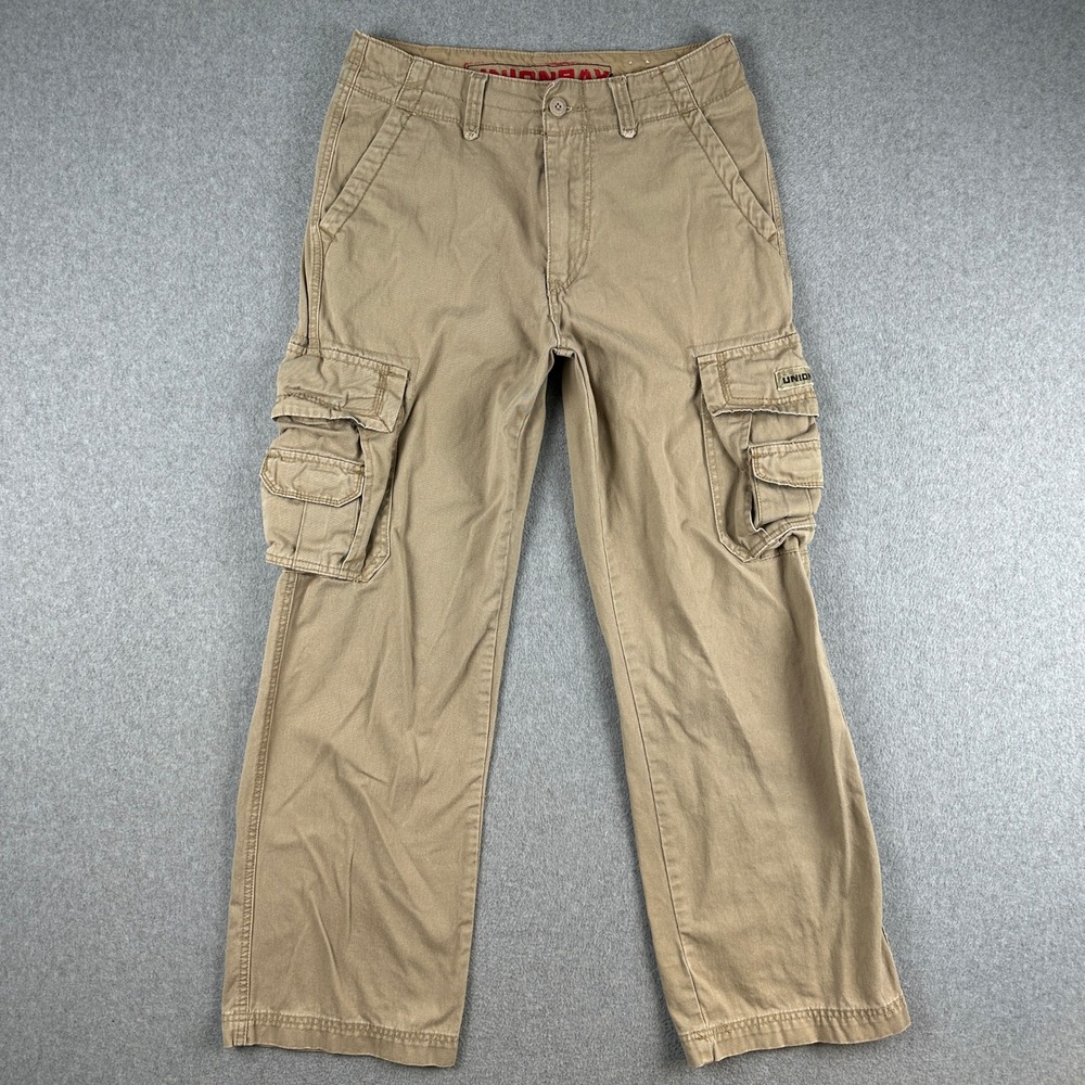 Unionbay Cargo Pants Men's 30x30 Tan Survivor Casual Multi-Pocket Cotton Utility